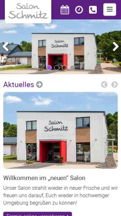Vorschau der mobilen Webseite www.salon-schmitz.de, Salon Schmitz