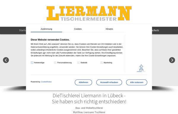 Vorschau von www.liermann-tischlerei.de, Tischlerei Matthias Liermann