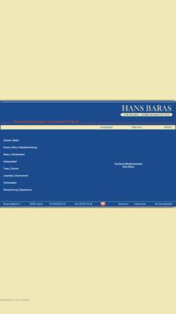 Vorschau der mobilen Webseite www.baras.de, Tischlerei Möbelwerkstätten Hans Baras e.K.