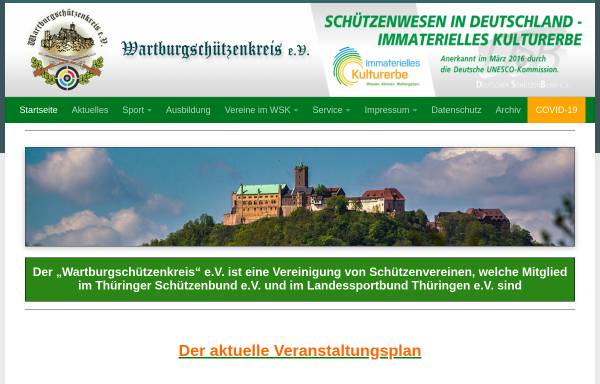 Vorschau von www.wartburgschuetzenkreis.de, Wartburgschützenkreis e.V.