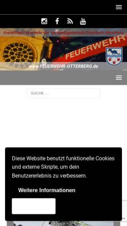 Vorschau der mobilen Webseite feuerwehr-otterberg.de, Freiwillige Feuerwehr Olsbrücken