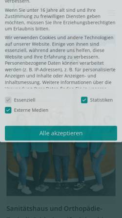 Vorschau der mobilen Webseite www.sh-schusch.de, Orthopädie-Technik Schindewolf und Schneider GbR