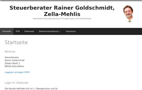 Vorschau von goldsteuer.com, Steuerberater Rainer Goldschmidt