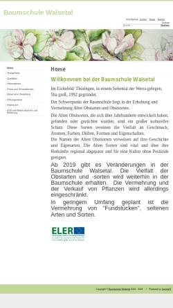 Vorschau der mobilen Webseite www.bs13.baumschule-walsetal.de, Baumschule Walsetal mit Regionalgarten Eichsfeld