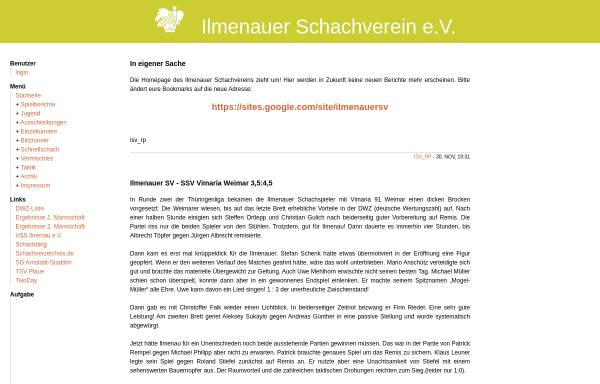 Vorschau von isv.twoday.net, Ilmenauer Schachverein e.V.