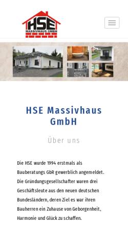 Vorschau der mobilen Webseite www.hse-fertighaus.de, Rodelclub-Ilmenau e.V.