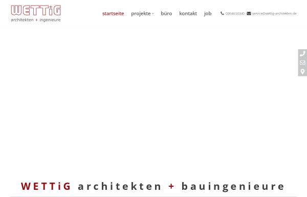 Vorschau von www.bauplanung-wettig.de, Planungsbüro Wettig
