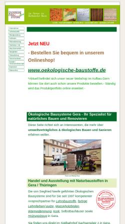 Vorschau der mobilen Webseite www.oekobau-gera.de, Ökobau Gera GmbH
