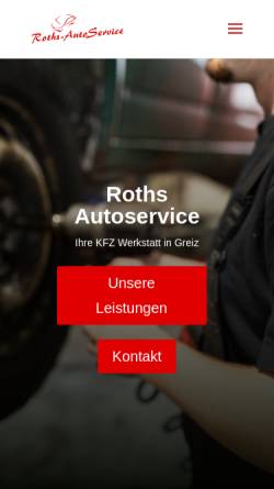 Vorschau der mobilen Webseite www.roths-autoservice.de, Roths Autoservice