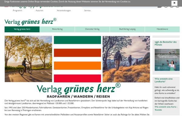 Vorschau von www.gruenes-herz.de, Verlag grünes herz® - Dr. Lutz Gebhardt & Söhne GmbH & Co. KG