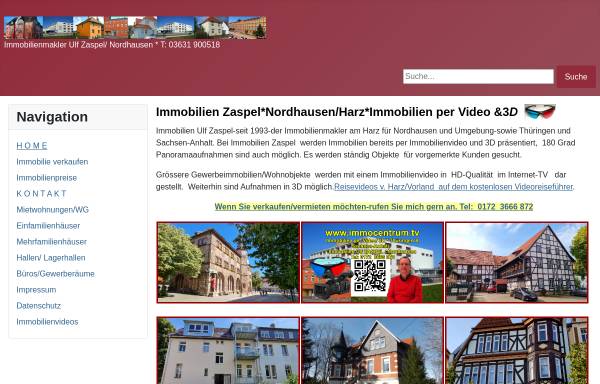 Vorschau von www.immocentrum.de, Immobilienbüro Ulf Zaspel