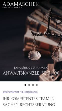 Vorschau der mobilen Webseite www.adamaschek.de, Adamaschek & Kollegen