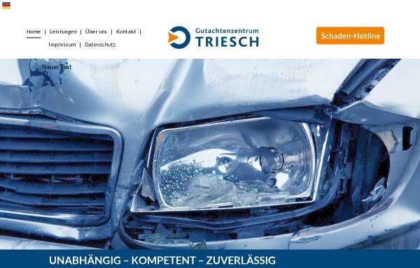 Vorschau von www.gutachtenzentrum.de, Kfz-Sachverständiger Torsten Triesch