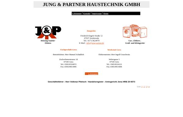 Vorschau von www.jung-partner.de, Jung & Partner Haustechnik GmbH