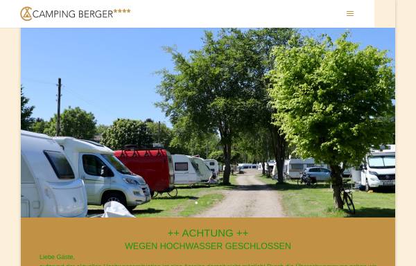Vorschau von www.camping-berger-koeln.de, Camping Berger GmbH & Co. KG
