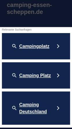 Vorschau der mobilen Webseite www.camping-essen-scheppen.de, DCC Campingpark Baldeneysee