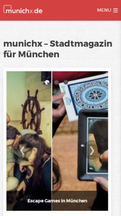 Vorschau der mobilen Webseite www.munichx.de, Munichx.de