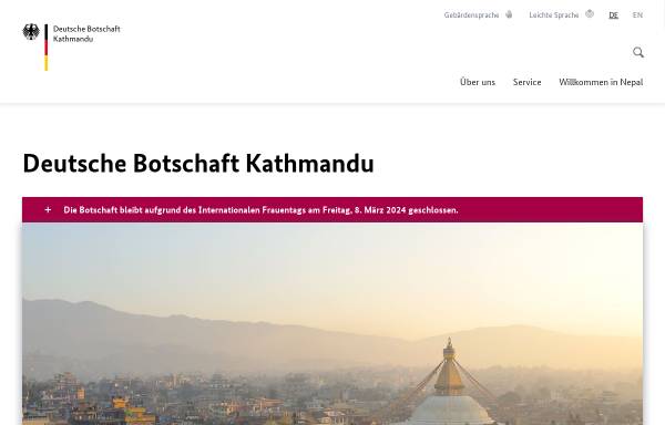 Nepal, deutsche Botschaft in Kathmandu