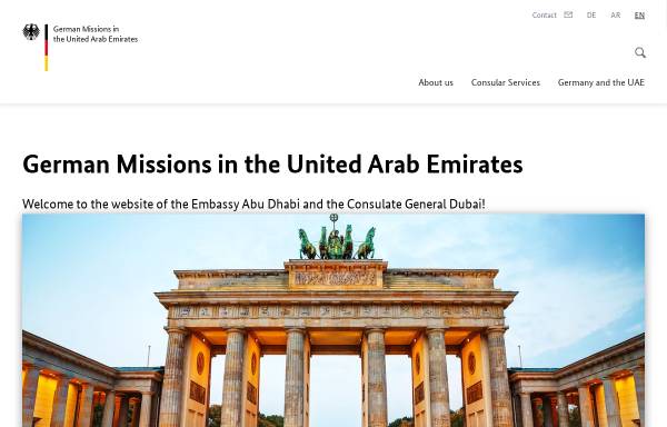 Vorschau von www.abu-dhabi.diplo.de, Vereinigte Arabische Emirate, deutsche Botschaft in Abu Dhabi