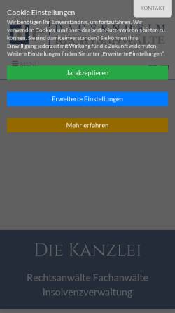 Vorschau der mobilen Webseite www.dauernheim.de, Rechtsanwälte Dauernheim & Kollegen Gbr
