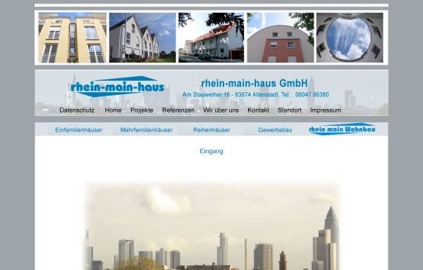 Vorschau von www.rhein-main-haus.de, Rhein-Main-Haus GmbH