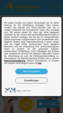 Vorschau der mobilen Webseite www.schoettl.altbayerischer.de, Beratungsstelle Altbayerischer Lohnsteuerhilfeverein e.V.