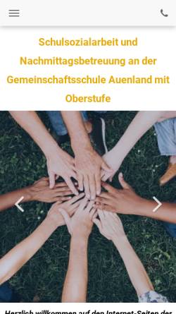 Vorschau der mobilen Webseite www.ganztagsschule-badbramstedt.de, Offene Ganztagsschule Bad Bramstedt