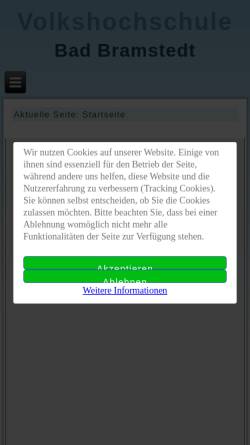 Vorschau der mobilen Webseite www.vhs-badbramstedt.de, Volkshochschule