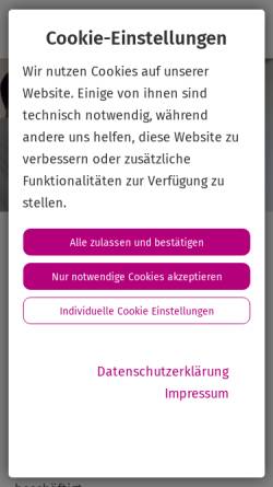 Vorschau der mobilen Webseite www.segebergerklinikengruppe.de, Segeberger Kliniken GmbH
