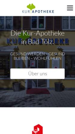 Vorschau der mobilen Webseite www.kur-apotheke.eu, Kur Apotheke