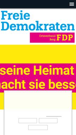 Vorschau der mobilen Webseite www.fdp-berg.de, FDP Berg am Starnberger See