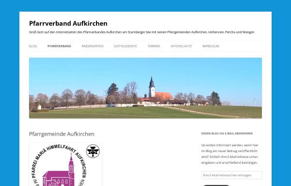 Vorschau von www.pfarrgemeinde-aufkirchen.de, Pfarrgemeinde Aufkirchen