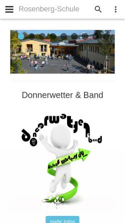 Vorschau der mobilen Webseite www.rosenberg-schule.de, Rosenberg-Schule