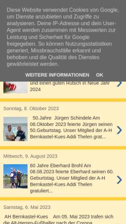 Vorschau der mobilen Webseite ah-bernkastel-kues.blogspot.de, Fussball Alte Herren