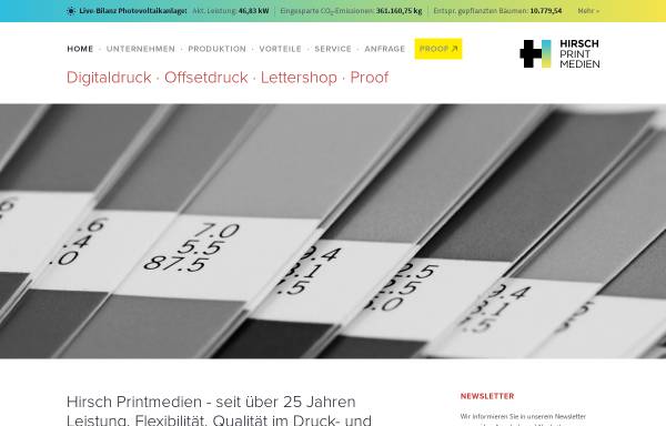 Vorschau von www.hirschdruck.de, HIRSCH GmbH...Printmedien