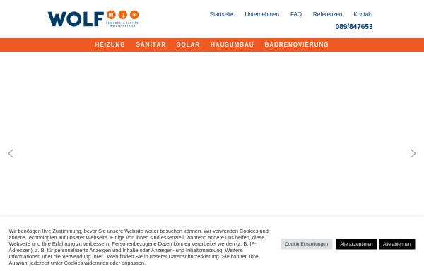 Vorschau von www.wolf-bad-heizung.de, H. Wolf GmbH