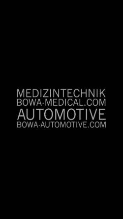 Vorschau der mobilen Webseite www.bowa.de, BOWA-electronic GmbH & Co. KG