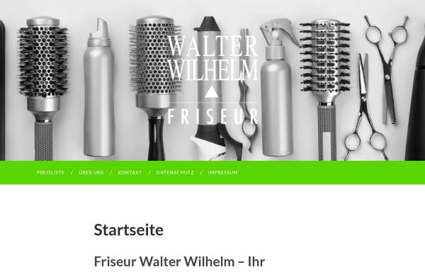 Vorschau von www.friseurwilhelm.de, Friseurmeister Walter Wilhelm