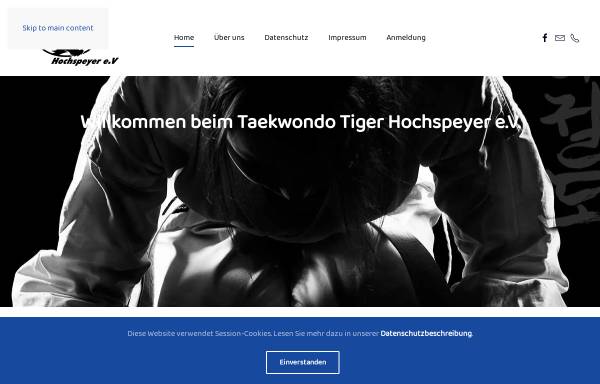 Vorschau von www.taekwondotiger.de, Tae Kwon Do Tiger Hochspeyer e.V.
