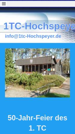 Vorschau der mobilen Webseite 1tc-hochspeyer.de, 1.Tennis Club Hochspeyer