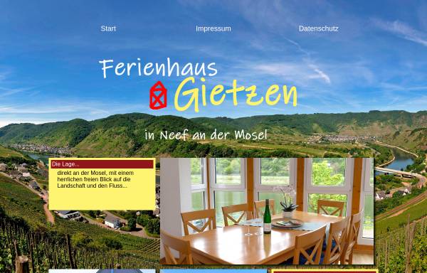 Vorschau von www.ferienweingut-gietzen.de, Weingut Rudolf Gietzen