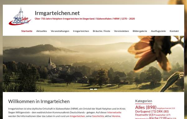 Vorschau von www.irmgarteichen.net, Irmgarteichen.net