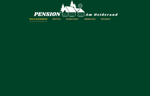 Vorschau von www.pension-amheiderand.de, Pension Am Heiderand