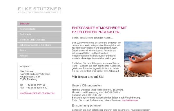 Vorschau von www.kosmetikstudio-stuetzner.de, Kosmetikstudio und Parfümerie Elke Stützner