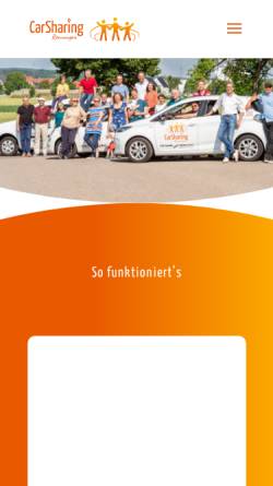 Vorschau der mobilen Webseite www.carsharing-renningen.de, CarSharing Renningen