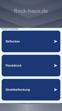 Vorschau der mobilen Webseite www.flock-haus.de, FLOCK Fachwerk-Landhaus GmbH