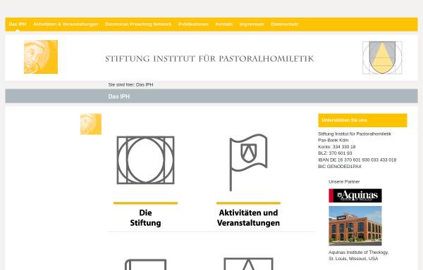 Vorschau von www.pastoralhomiletik.de, Institut für Pastoralhomiletik