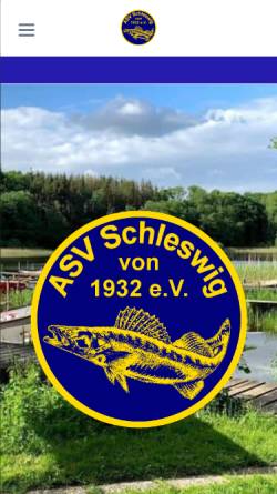 Vorschau der mobilen Webseite asv-schleswig.de, Angelsportverein Schleswig von 1932 e.V.