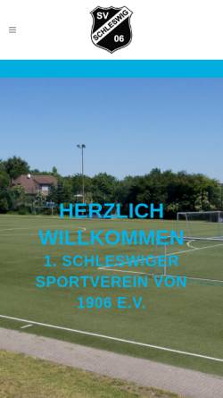 Vorschau der mobilen Webseite schleswig06.de, 1. Schleswiger Sportverein von 1906