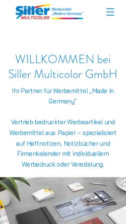 Vorschau der mobilen Webseite www.siller-multicolor.eu, Siller GmbH & Co KG